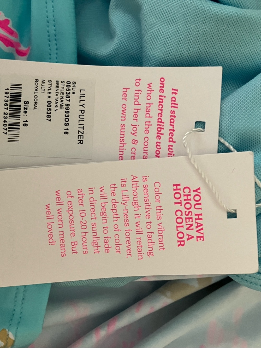 Lilly Pulitzer Brenta Tankini Top NWT!! - Picture 7 of 7